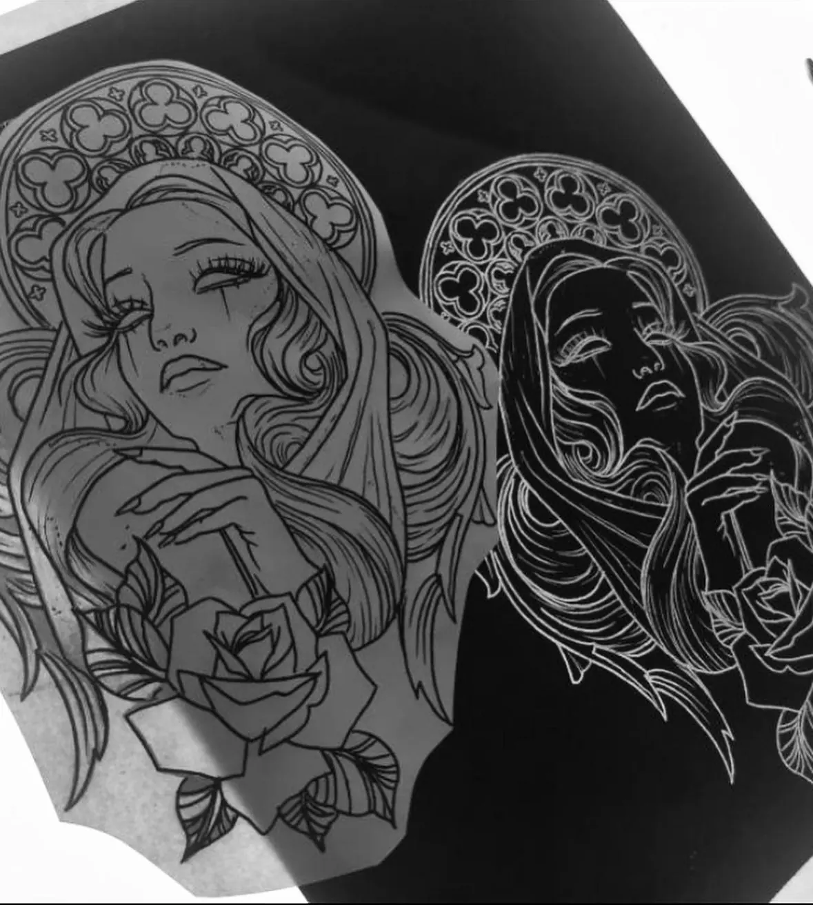 Woman Cathedral Gothic Tattoo