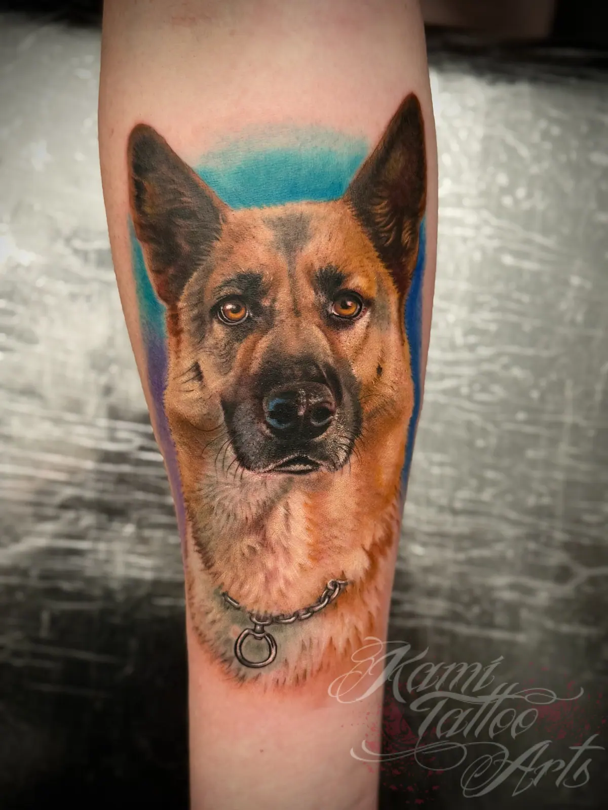 Dog Tattoo German Shepperd