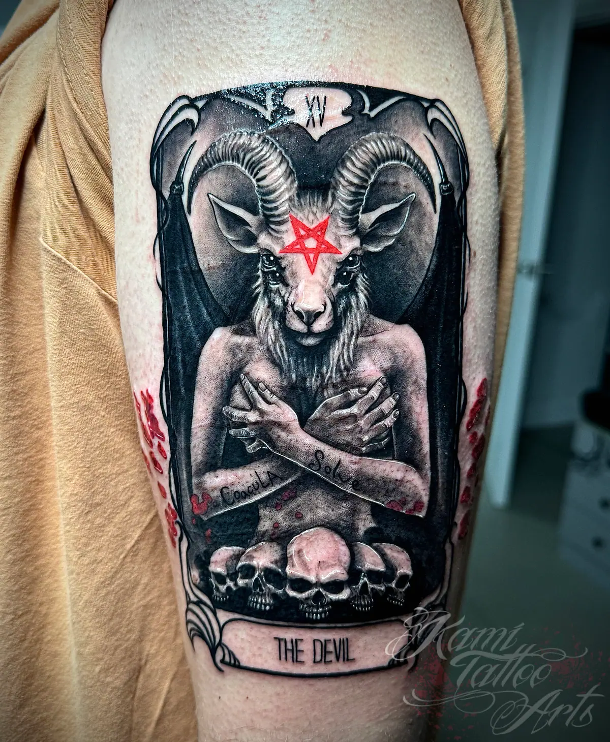 Devil Tarot Card Baphomet