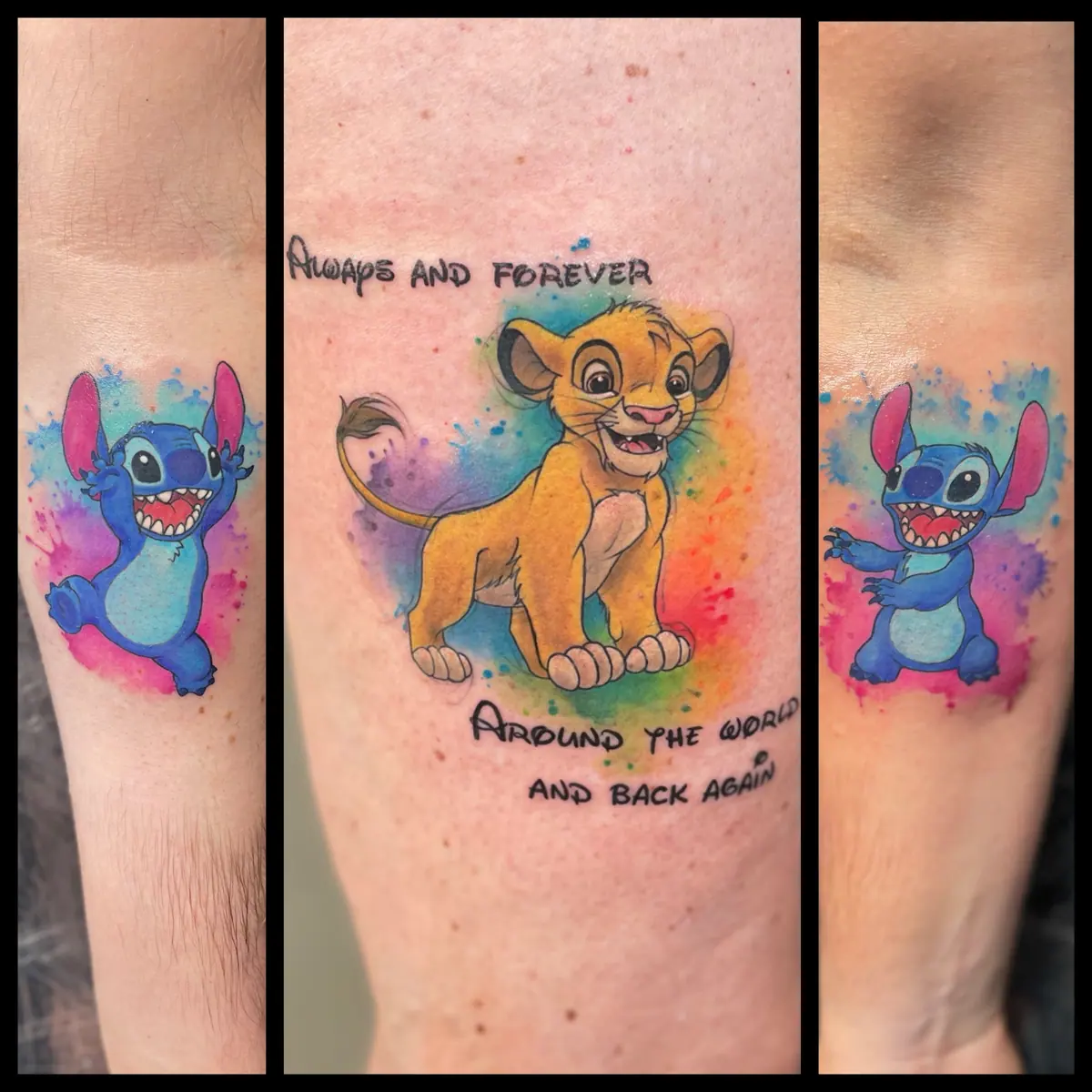 Disney Lgbt Cartoon Watercolour Tattoo