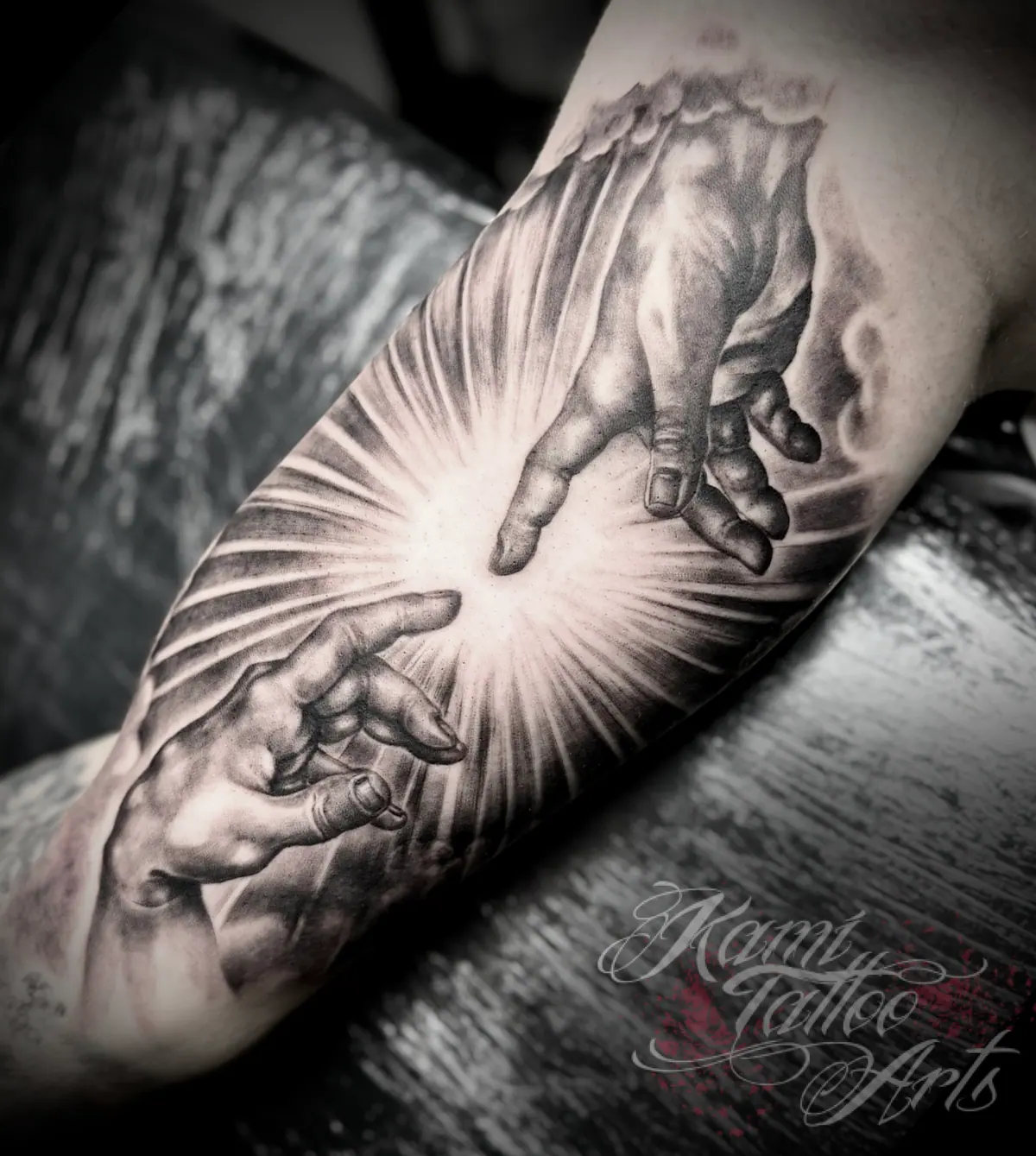 Creation Of Adam Sistine Chapel Michaelo Angelo Tattoo