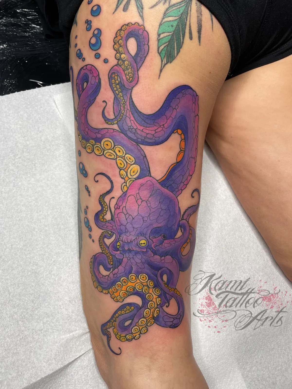 Octopus Purple Graphic Tattoo Newschool