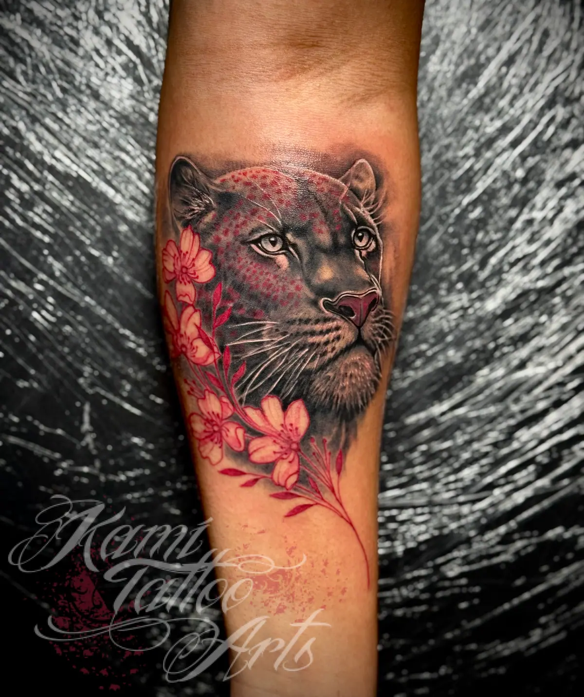Panther Tattoo Red Spots Princess Wonda Singer Celebrity Tattoo