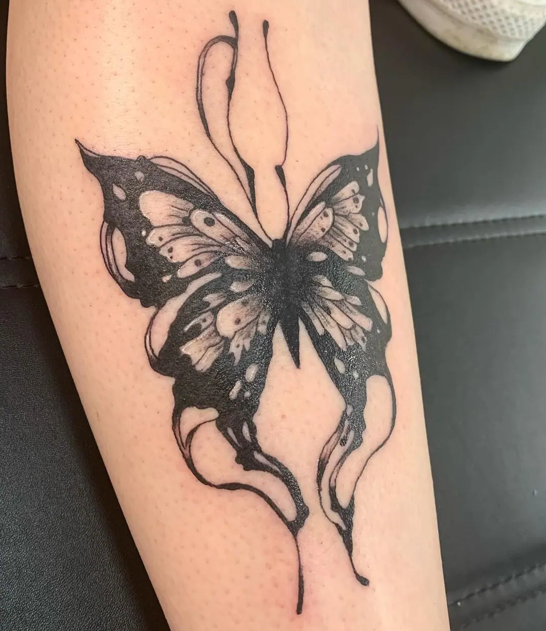 Butterfly Flowy Tattoo