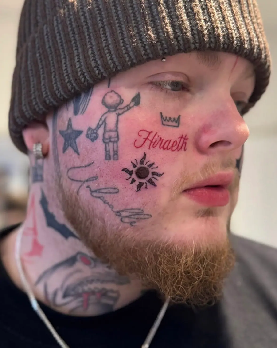 Lewis Fitzgerald Face Tattoos Rosie