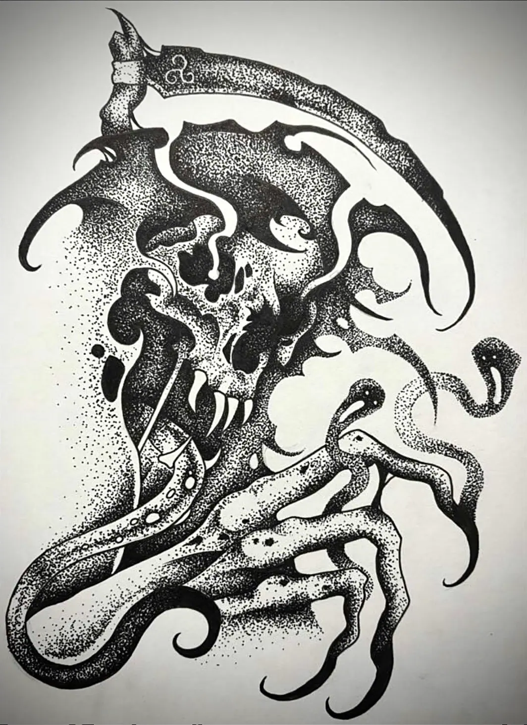 Grim Reaper Death Tattoo Design